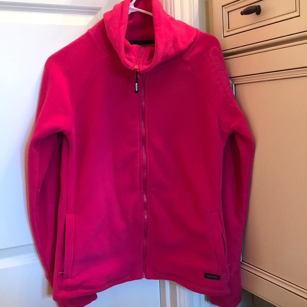 Calvin Klein cow neck performance jacket.